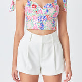 Cotton Floral Print Top