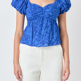 Floral Bow Tied Top