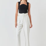 Ribbed Knit Sleeveless Top