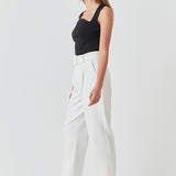 Ribbed Knit Sleeveless Top