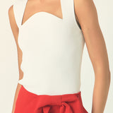 Ribbed Knit Sleeveless Top