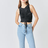Stretch Ruched Tank Top
