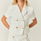 Tweed Double Button Shorts