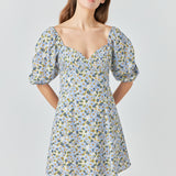 Pintuck Mini Dress