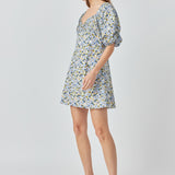 Pintuck Mini Dress
