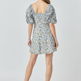 Pintuck Mini Dress