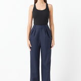 Pleated High Waist Trousers