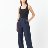 Pleated High Waist Trousers