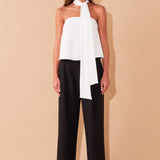 Front Tie Strapless Top