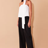 Front Tie Strapless Top