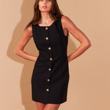 Organza Back Tie Dress