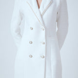 Pearl Trim Blazer Dress