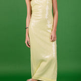 Strapless Sequins Maxi Dress