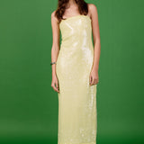 Strapless Sequins Maxi Dress