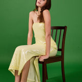 Strapless Sequins Maxi Dress