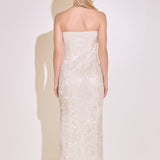 Strapless Sequins Maxi Dress