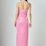 Courtney Strapless Sequins Maxi Dress