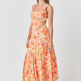 Floral Print Slip Dress