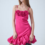 Rose Bubble Mini Dress