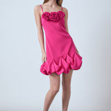 Rose Bubble Mini Dress