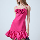 Rose Bubble Mini Dress