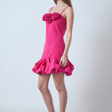 Rose Bubble Mini Dress