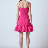 Rose Bubble Mini Dress