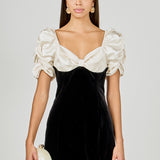 White Combo Mini Dress