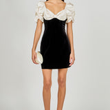 White Combo Mini Dress