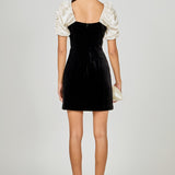 White Combo Mini Dress