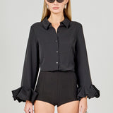 Bubble Accent Dress Shirt