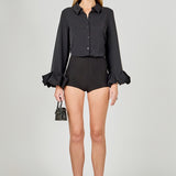 Bubble Accent Dress Shirt