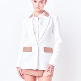 Color Block Blazer