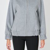 Oversize Felt Varsity Bomber