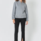 Oversize Felt Varsity Bomber