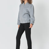 Oversize Felt Varsity Bomber