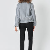 Oversize Felt Varsity Bomber