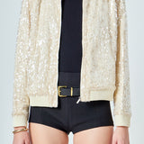 Sequins Bomber Jacket