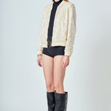 Sequins Bomber Jacket