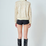 Sequins Bomber Jacket