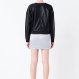 Solid Satin Fit Mini Skirt