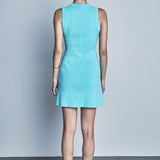 Shank Button Knit Mini Dress