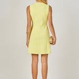 Shank Button Knit Mini Dress