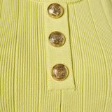 Shank Button Knit Mini Dress