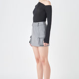 Wool Cargo Skirt
