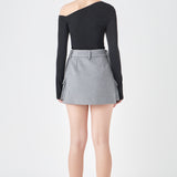 Wool Cargo Skirt