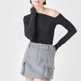 Wool Cargo Skirt