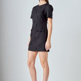 Premium Beaded Mini Dress
