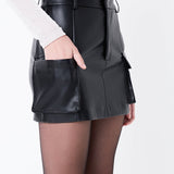 Pu Cargo Skirt