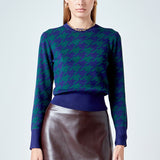 Knit Houndstooth Sweater